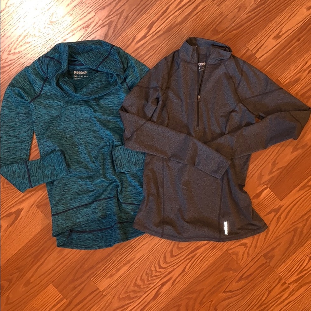 2 Reebok Work Out Pull Over Tops - Picture 2 of 3